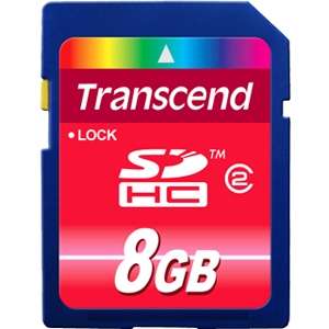 Transcend TS8GSDHC2 Class 2 SDHC Card   8GB 