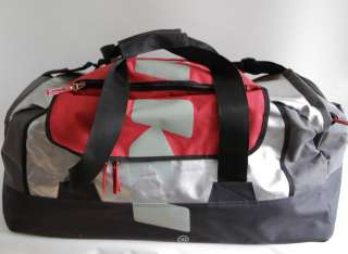 VÖLKL Reisetasche / XXL Tasche / Bag  silber rot grau   Raumwunder 