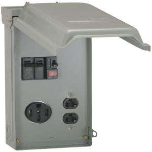   Box with GFCI and 50 Amp Outlet Top Feed U055GP 