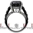   Diamond Engagement Ring Vintage Style 14K Black Gold DD BDR 28  