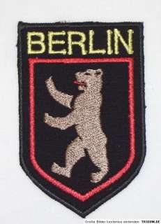 Patch Aufnäher Aufnäher  BERLIN  STADTWAPPEN BÄR  