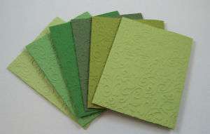 Stampin Up Vines Embossed Greeting Card Blanks choice  