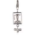 Vinani Damen Charm Absolvent mit Diplom glänzend Sterling Silber 925 