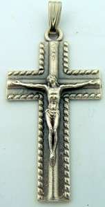 Unique Crucifixion Of Jesus oN The Cross Medal Silver P  