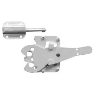 Heavy Duty Self Closing White Vinyl Gate Latch 73002224 at The Home 