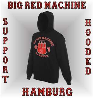 BIG RED MACHINE HAMBURG Kapuzen Sweatshirt SUPPORT 81 HH Wappen Hoodie 