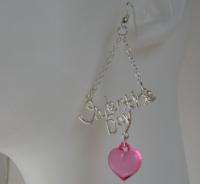   12 Girls Jewelry Red Pink Heart Valentine Day Dangle Earrings  