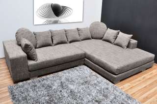 Design Polsterecke Couch Wohnlandschaft Sofagarnitur Big Sofa Ecksofa 