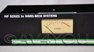 Ward Beck Systems MPS2 MP 2 VU Dual Rackmount Meters with Power Supply 