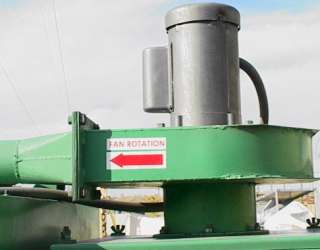 This unit includes a bag house dust collector with a single phase 
