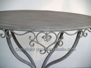 Tisch Gartentisch SHABBY Chic Metall Möbel Bistrotisch  