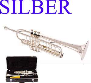 Silber Trompete von Gruber +Koffer, Bb Stimmung, NEU  