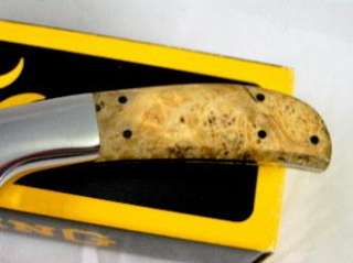 Browning Knives Escalade Brown Box Elder Burl Handle  