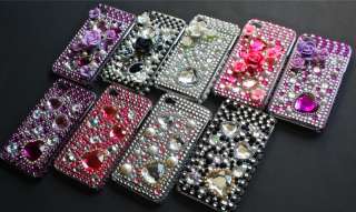 iPhone 4 Strass BLING GLITZER case Cover hülle LUXUS M  