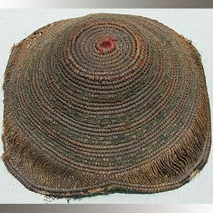 an antique woven fiber hat from the kuba tribe congo 9  