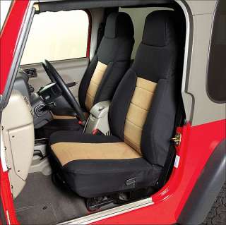 2007 2012 Jeep Wrangler & Unlimited Neoprene Seat Covers Front and 