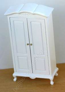 Dollhouse Miniature French Country White Armoire  