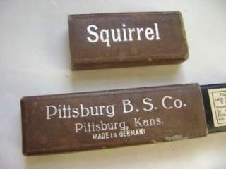   Squirrel Heckel Bros Pittsburg Kansas City Mo Germany Straight Razor