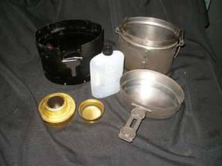 Mess Kit Swedish Trangia Alcohol Stove Un used Complete Stainless 