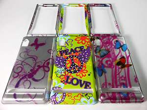 SET OF 3 PHONE COVER CASE 4 MOTOROLA DROID A855 1/I VERIZON BUTTERFLY 