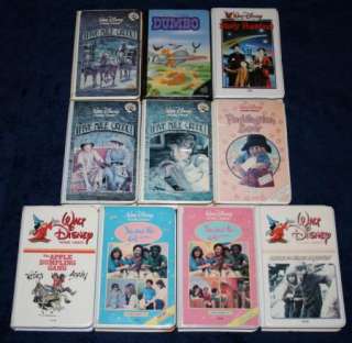50 Lot VHS Set White Gold Vintage Disney RARE  