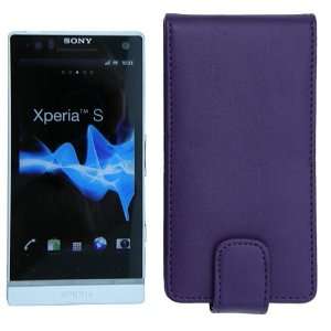   Flip Tasche Sony Ericsson Xperia S LT26i Lila Schutztasche Case