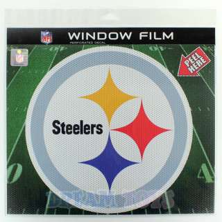 NFL Pittsburgh Steelers 9.5 Window Film Perforated Decal Sticker 