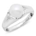  Moderne 925 Silberring mit weißer Perle SR0144 Weitere 