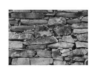Fototapete Steinwand Felswand schwarz weiß 400x280 cm  