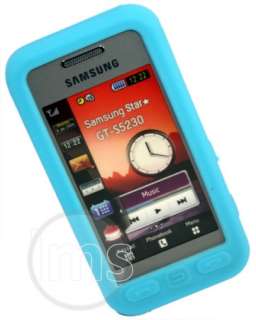 LIGHT BLUE SILICONE CASE FOR SAMSUNG TOCCO LITE S5230  
