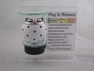 Orange Star Ball Plug In Tart Night Light Warmer PI 81402  
