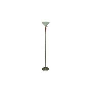  Shelby Torchiere Lamp in Pewter