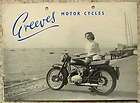 GREEVES RANGE   MOTORCYCLE SALES BROCHURE   OCTOBER 1954   # M.C6M 10 