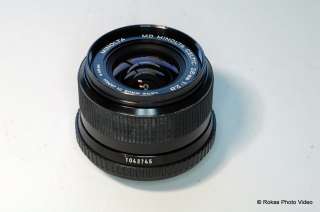 Minolta MD 28mm f2.8 prime lens Celtic manual focus A  