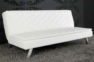Design Schlafsofa Eritage weiß gesteppt Sofa Daybed  