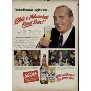   Bail Bond Story, an RKO Production.  1949 Blatz Beer Ad, A4765