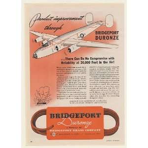  1944 Bridgeport Duronze Tubing Military War Airplane Print 