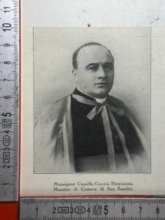 Cardinale Monsignor Camillo Caccia Dominioni, Maestro di Camera di Sua 