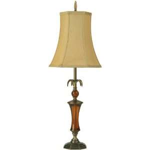  Lite Source Aubrey Table Lamp, Brass And Beige