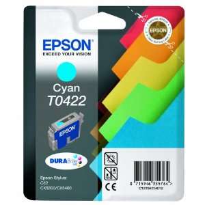  EPSON DURABrite T0422   Print cartridge   1 x cyan 