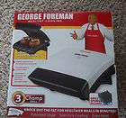 George Foreman GV5 Indoor Contact Roaster Grill w Book  