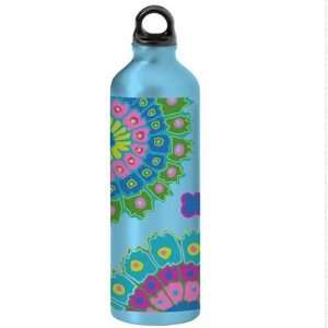 Gaiam Stitch Floral Aluminum Water Bottle  Sports 