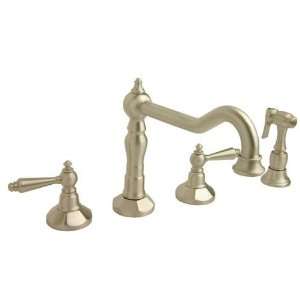 Giagni J1 SN Jorenzo Widespread Kitchen Faucet with Lever Handles and 