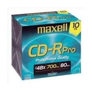  Maxell 648410 10PK CD RPRO 48X 700MB 80MIN CD RPRO 700 