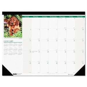 House of Doolittle Puppies Monthly Desk Pad Calendar 