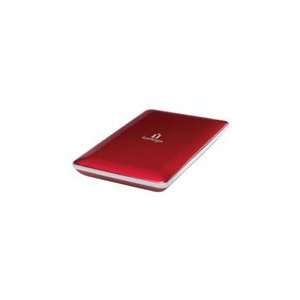 Iomega 500gb External Hard Drive Ruby Red Ego Portable 8mb 