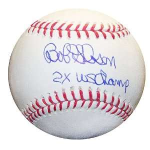 Ironclad St. Louis Cardinals Bob Gibson Autographed Baseball with 2x 