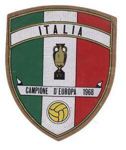 Adesivo Italia Campione DEuropa 1968  