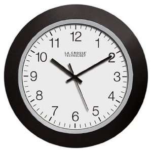  La Crosse 10.00 inch Black Plastic Atomic Clock