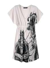 Horse Print Jersey Dress by Thomas Burberry   White   Buy Dresses 